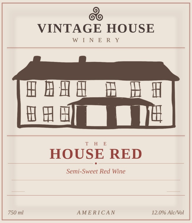 Vintage House Winery House Red label