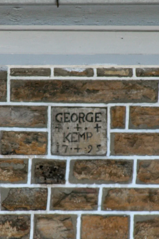 George Kemp datestone from 1795 set into the building
